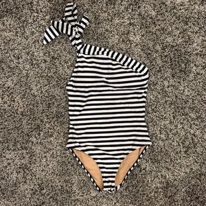J. Crew One Shoulder Bow One Piece: Size 6